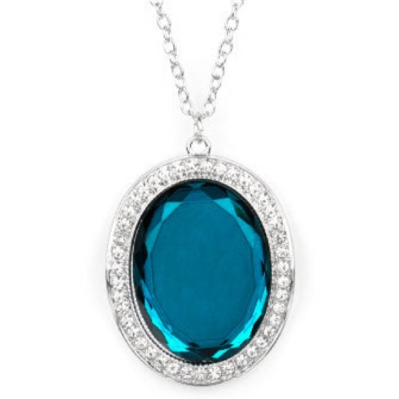 Paparazzi REIGN Them In - Blue Bling Long Necklace & Earrings Set - Picture 2 of 3